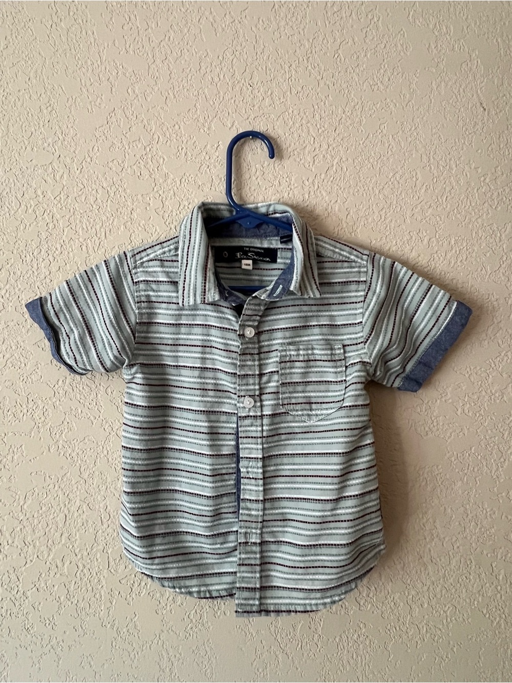Ben Sherman Striped Button Down Shirt - Toddler Boy